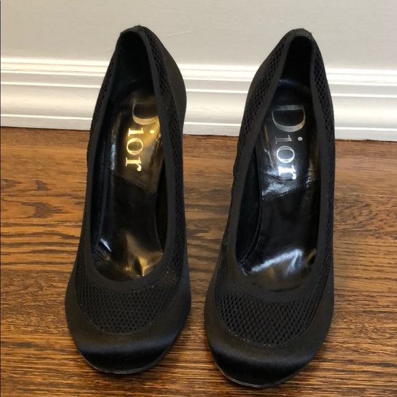 Dior Mesh and satin black pump - Picture 6 of 7